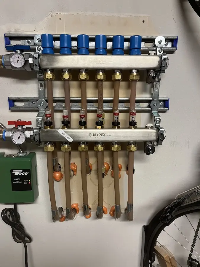 Plumber performing Gas Leak Detection at a residential property in Green Brook